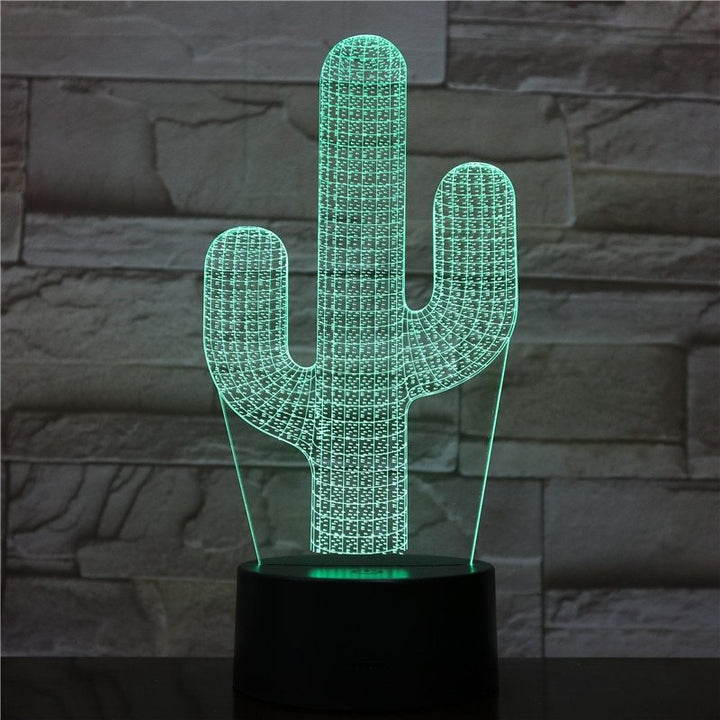 DesertGlow Cactus LED Night Light (7-Color Touch)