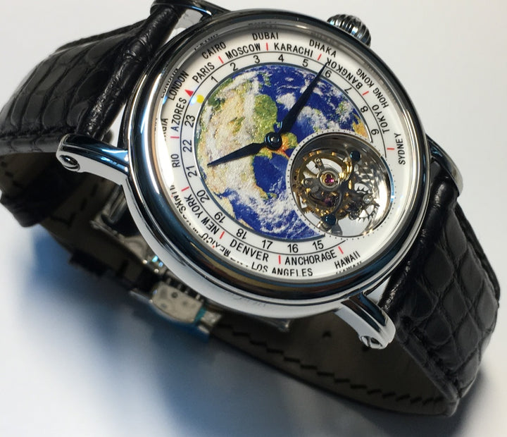 GlobeTrek 3D Tourbillon Fashion Watch