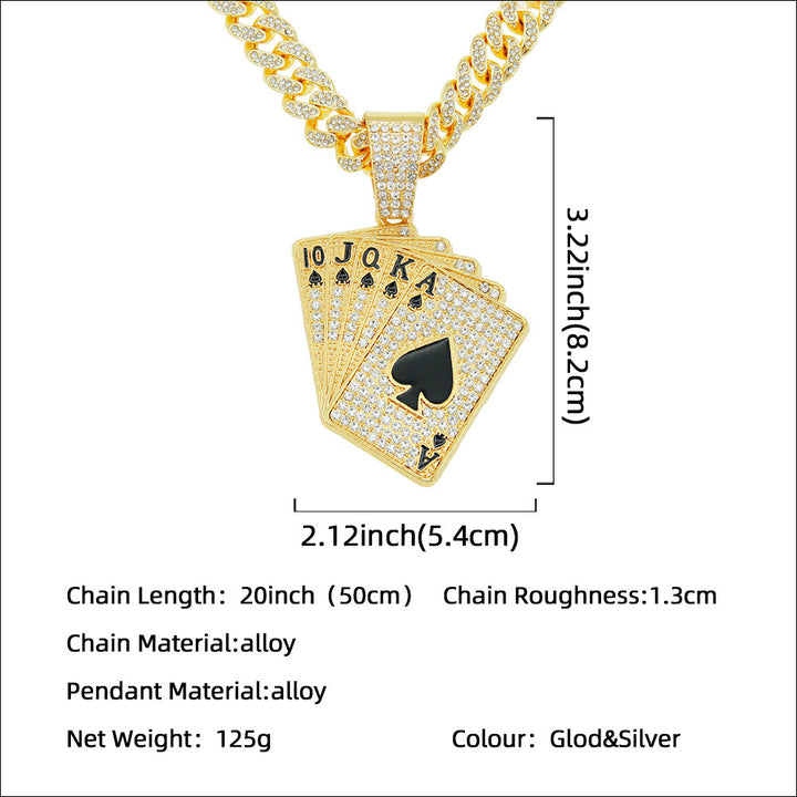 AceSpark Diamond Poker Necklace