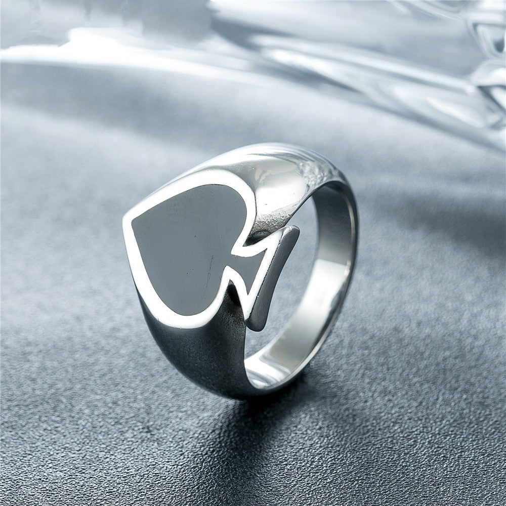 SpadeTitan Men’s Titanium Ring