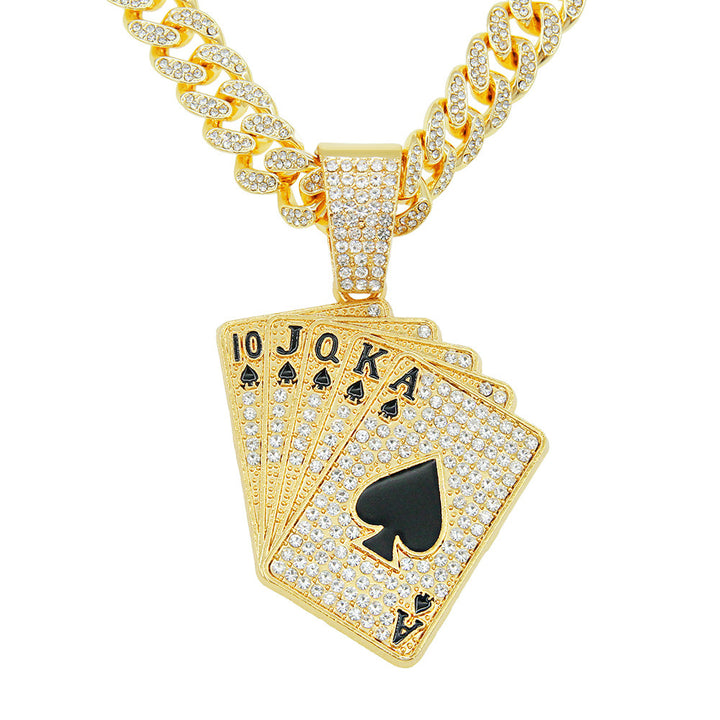 AceSpark Diamond Poker Necklace