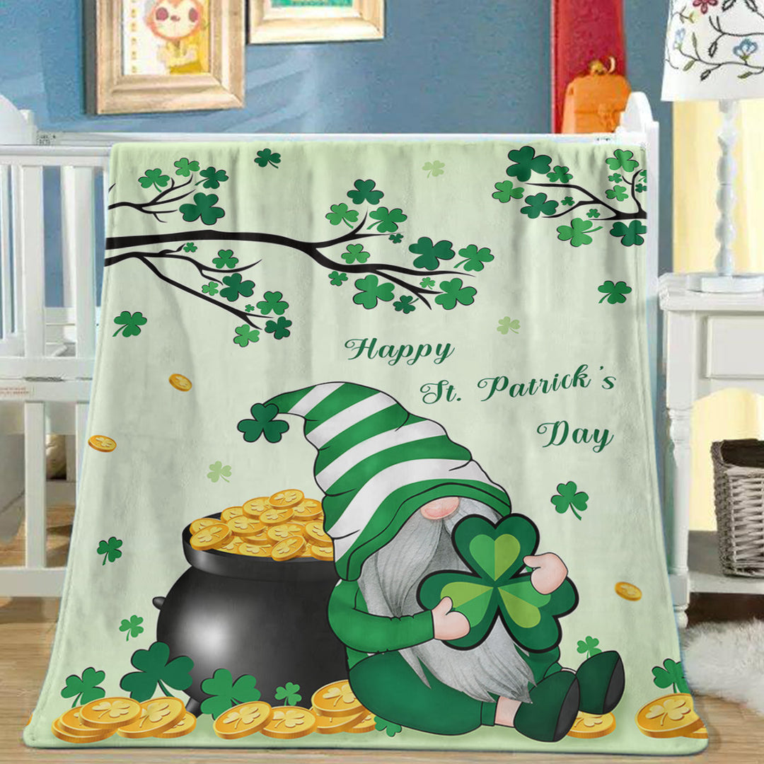 LuckWrap St. Patrick’s Flannel Blanket