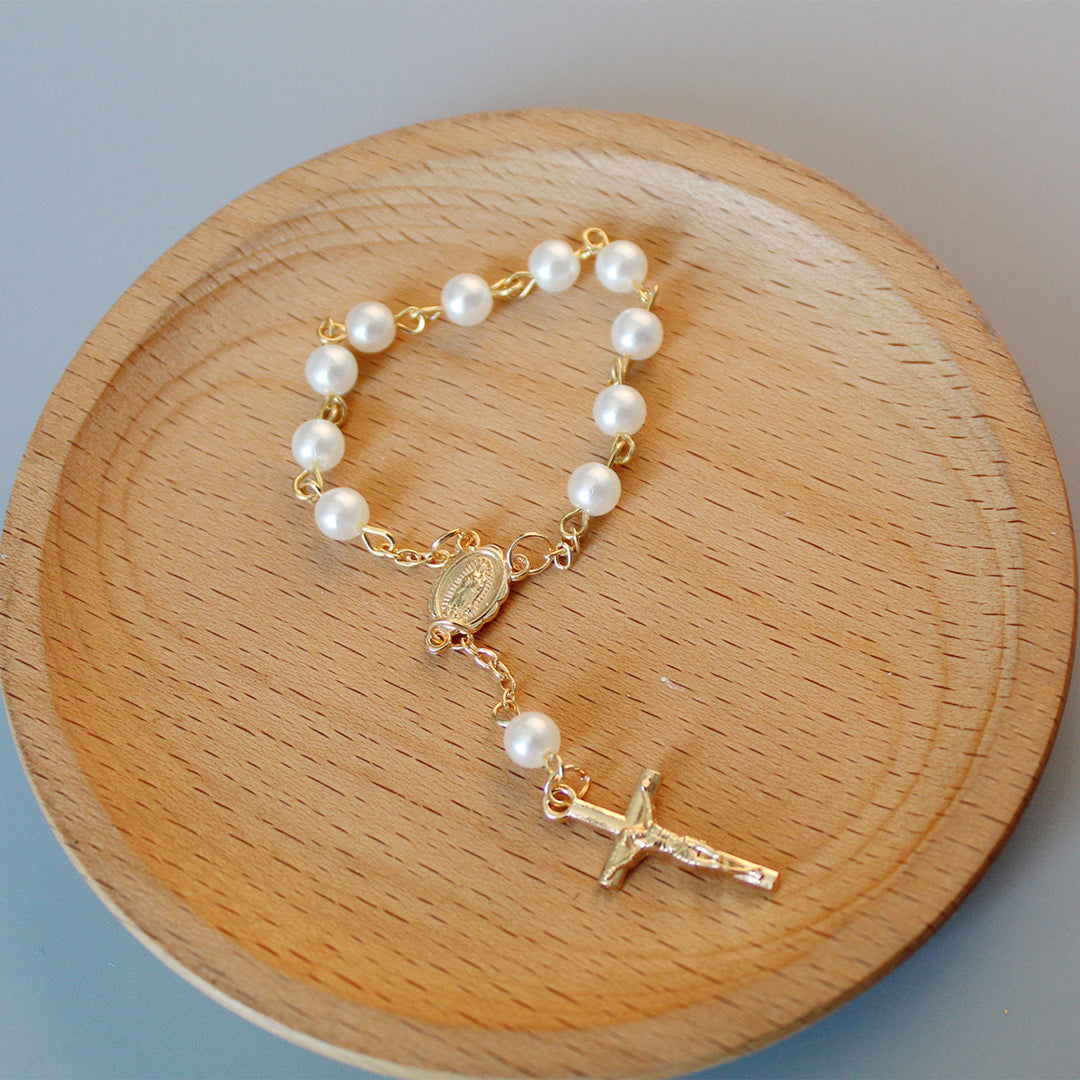 LunaPearl Cross Bracelet