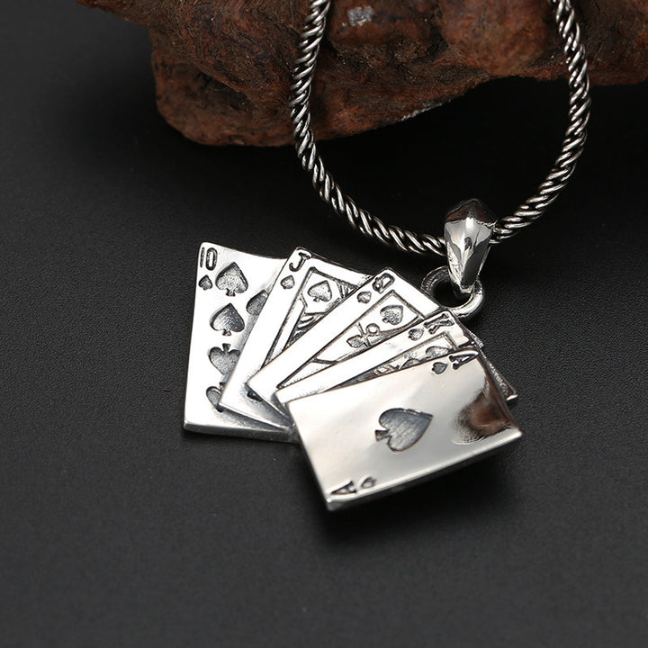 FlushAce S925 Poker Pendant