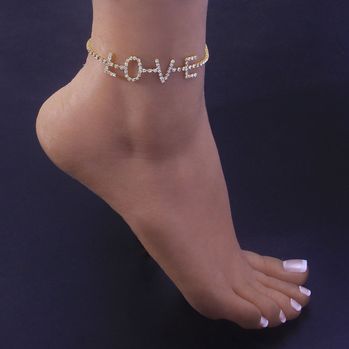 LoveSpark Rhinestone Anklet