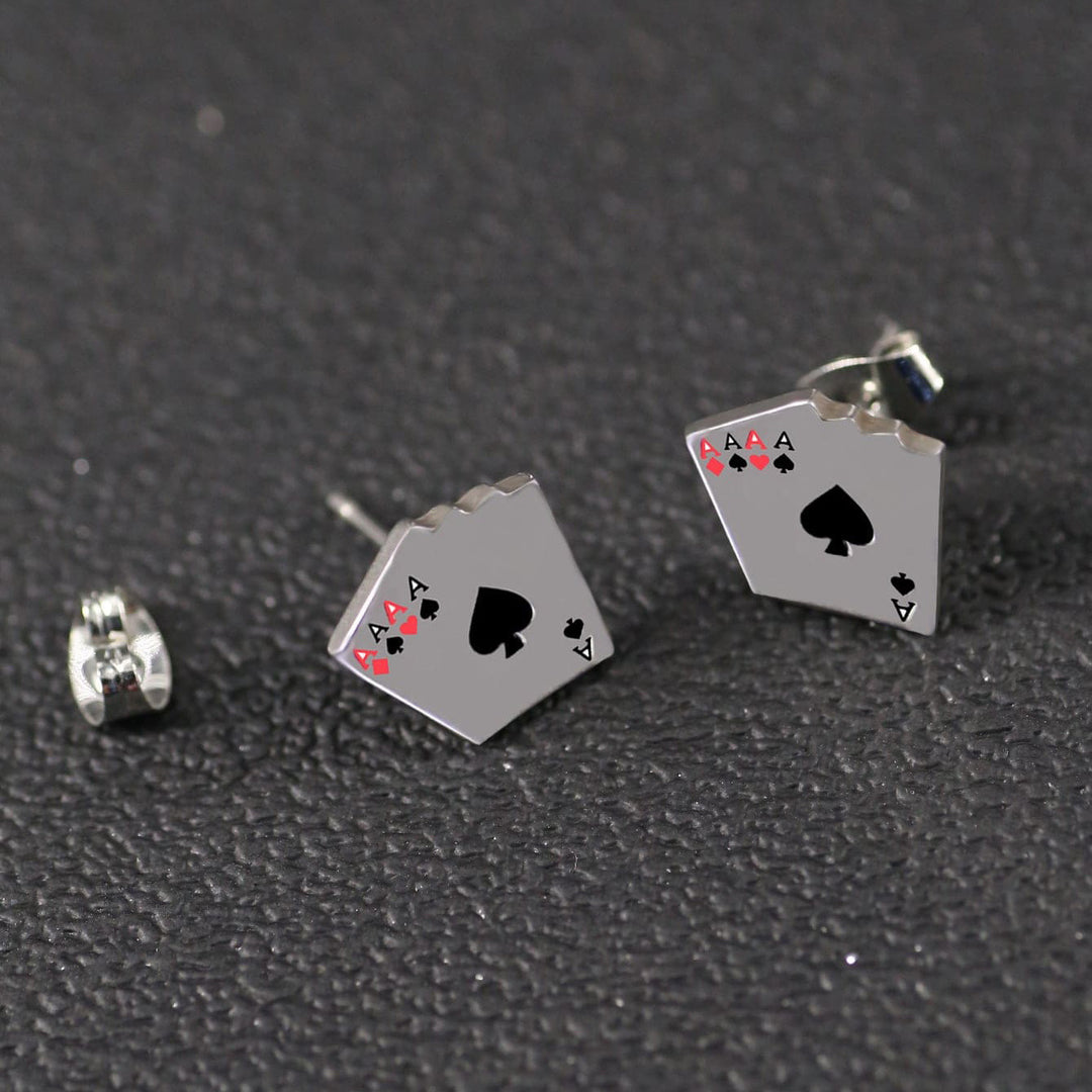 PokerSpark Fashion Mini Ear Studs