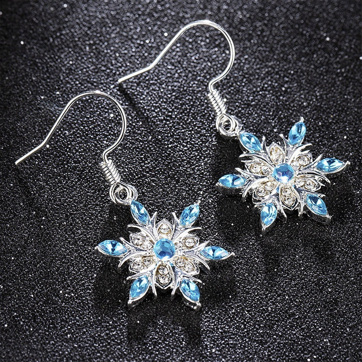 BloomSpark Two-Color Jeweled Earrings