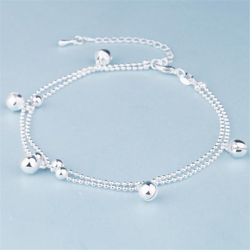 BellGlow Silver Anklet