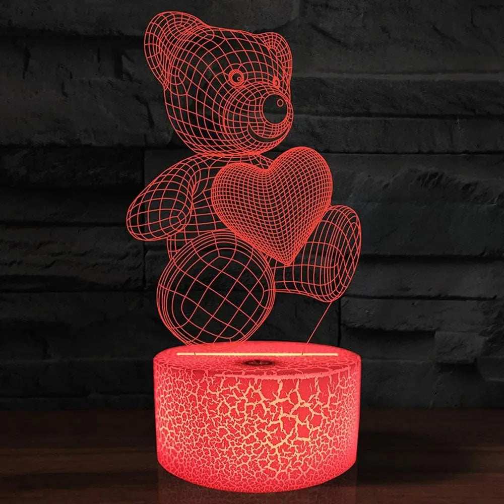 TeddyGlow 3D LED Night Light