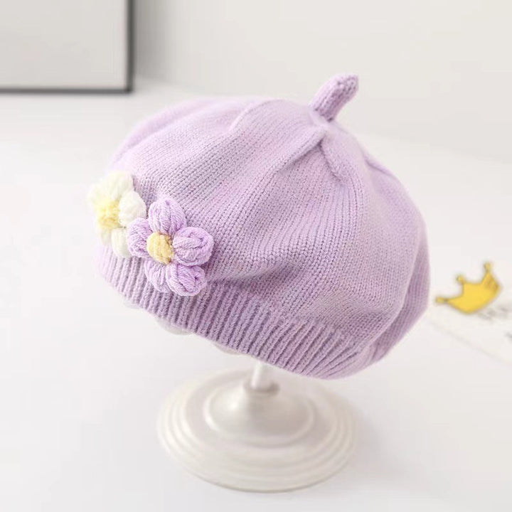 BloomBeret Baby Girl Wool Knitted Hat