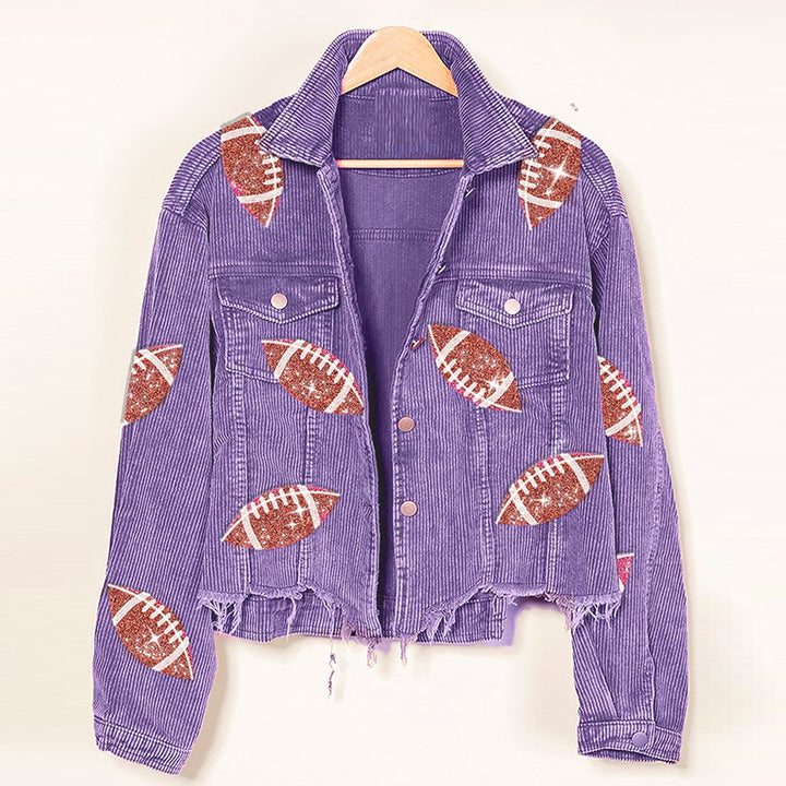 SparkJacket Fashion Corduroy Baseball Jacket