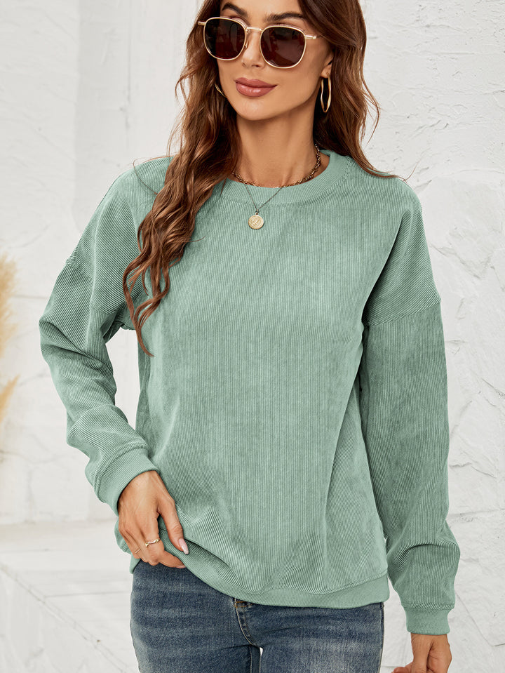 CozyChic Corduroy Sweatshirt