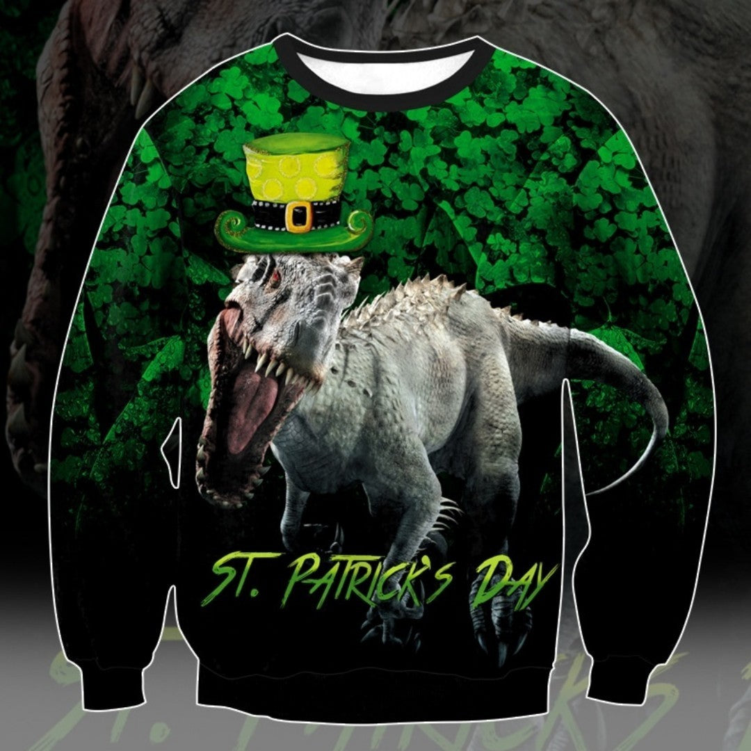 DinoPat St. Patrick’s Sweater