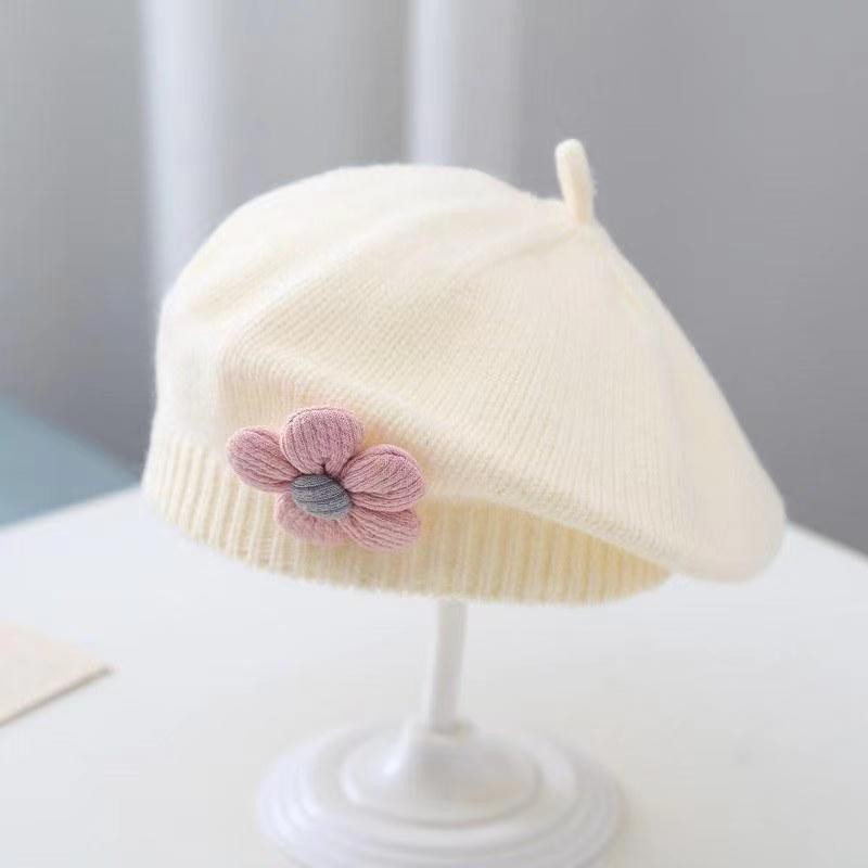 BloomBeret Baby Girl Wool Knitted Hat