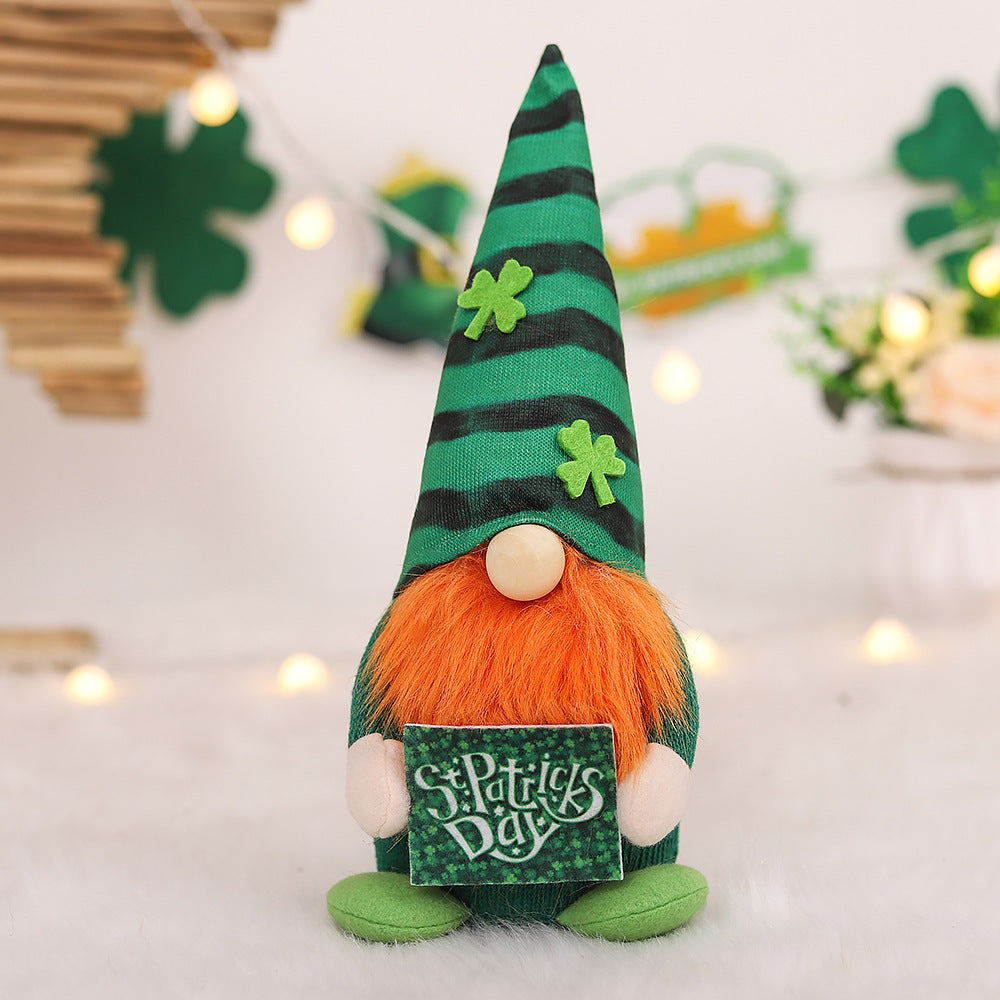 PaddyPair Irish St. Patrick’s Day Striped Plaid Hat Couple Doll