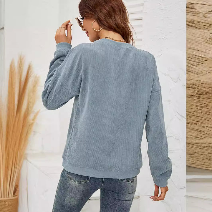 CozyChic Corduroy Sweatshirt