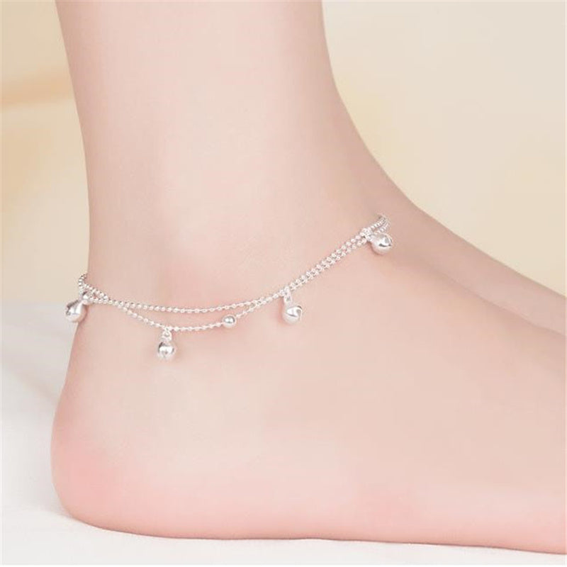 BellGlow Silver Anklet